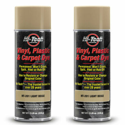 Hi-Tech Vinyl, Plastic & Carpet Dye – Light Beige HT-201 (2 Pack)